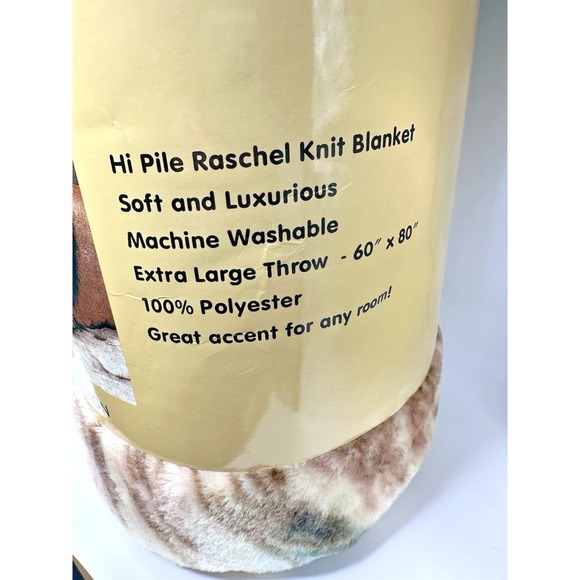 Brand New Shavel Mighty Lion Blanket 60"X80" - Picture 3 of 5